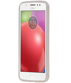 Motorola Moto E4 Plus TPU back case hoesje transparant Wit