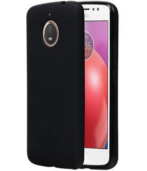 Motorola Moto E4 Plus TPU back case hoesje Zwart