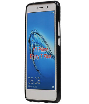 Huawei Y7 Prime TPU back case hoesje Zwart