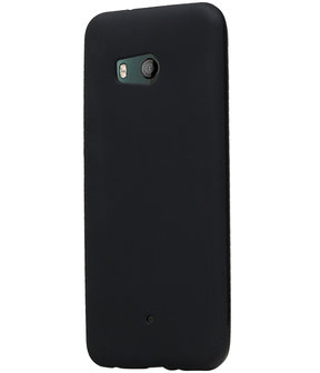 HTC U11 TPU back case hoesje Zwart