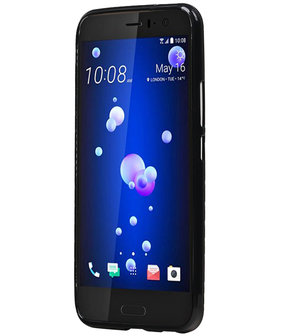 HTC U11 TPU back case hoesje Zwart