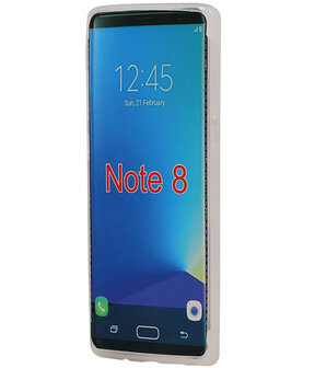 Samsung Galaxy Note 8 TPU back case hoesje Wit