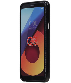 LG Q6 TPU back case hoesje Zwart