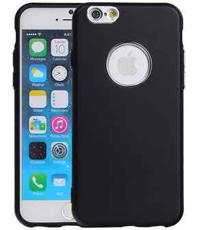 Apple iPhone 6 / 6s Design TPU back case hoesje Zwart