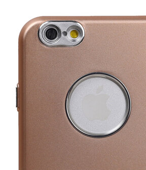 Hoesje voor Apple iPhone 6 / 6s Design TPU back case Goud