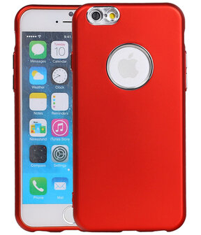 Apple iPhone 6 / 6s Design TPU back case hoesje Rood