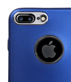 Apple iPhone 7 Plus Design TPU back case hoesje Blauw