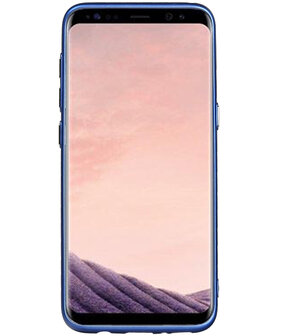 Samsung Galaxy S8+ Plus Design TPU back case hoesje Blauw