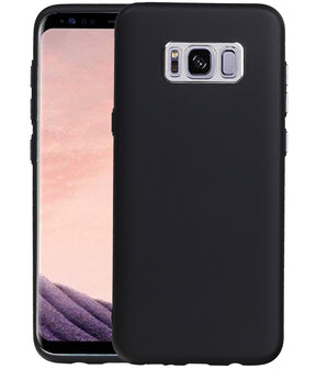 Samsung Galaxy S8+ Plus Design TPU back case hoesje Zwart