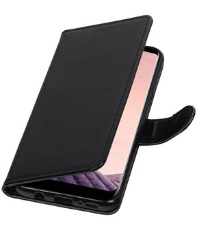 Zwart Portemonnee booktype hoesje Samsung Galaxy Note 8