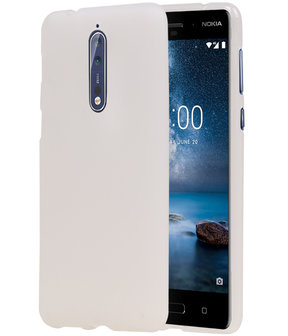 Nokia 8 Design TPU back case hoesje Wit