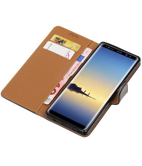 Samsung Galaxy Note 8 Pull-Up booktype hoesje zwart