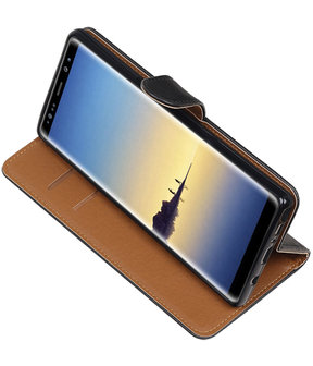 Samsung Galaxy Note 8 Pull-Up booktype hoesje zwart