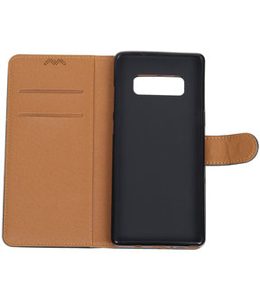 Samsung Galaxy Note 8 Pull-Up booktype hoesje zwart