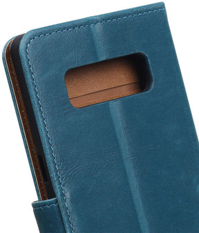 Samsung Galaxy Note 8 Pull-Up booktype hoesje blauw