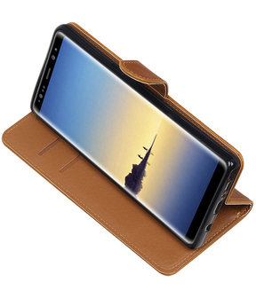 Samsung Galaxy Note 8 Pull-Up booktype hoesje bruin