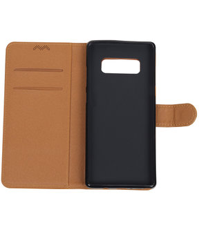 Samsung Galaxy Note 8 Pull-Up booktype hoesje bruin