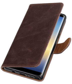 Samsung Galaxy Note 8 Pull-Up booktype hoesje mocca