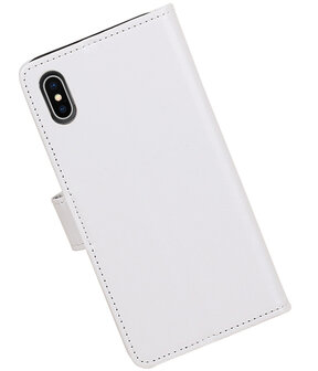 Wit Portemonnee booktype hoesje Apple iPhone X