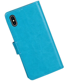 Turquoise Portemonnee booktype hoesje Apple iPhone X