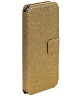 Goud Samsung Galaxy J5 2017 TPU wallet case booktype hoesje HM Book