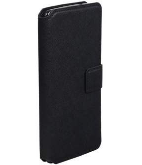 Zwart Hoesje voor Nokia 8 TPU wallet case booktype HM Book