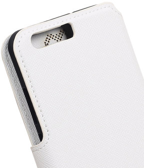 Wit Hoesje voor Apple iPhone X TPU wallet case booktype HM Book
