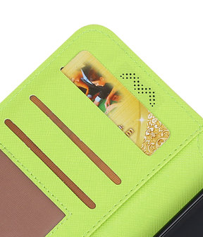 Groen Hoesje voor Apple iPhone X TPU wallet case booktype HM Book