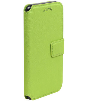 Groen Hoesje voor Motorola Moto G5s Plus TPU wallet case booktype HM Book