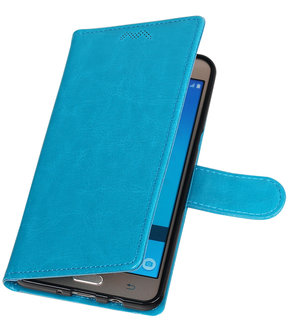Turquoise Portemonnee booktype Hoesje voor Samsung Galaxy J7 2017 / Pro