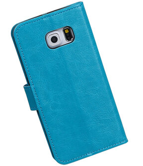 Turquoise Portemonnee booktype hoesje Samsung Galaxy S6 Edge G925F