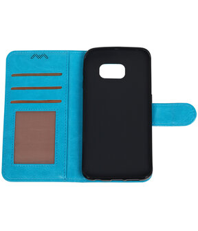 Turquoise Portemonnee booktype hoesje Samsung Galaxy S6 Edge G925F