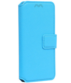 Blauw Samsung Galaxy A3 2017 TPU wallet case booktype hoesje HM Book