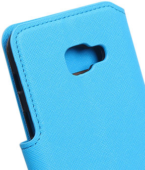 Blauw Samsung Galaxy A3 2017 TPU wallet case booktype hoesje HM Book