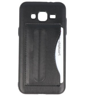 Samsung Galaxy J3 2016 Stand TPU back case hoesje Zwart