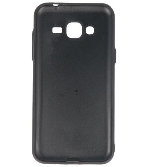 Samsung Galaxy J3 2016 Stand TPU back case hoesje Zwart