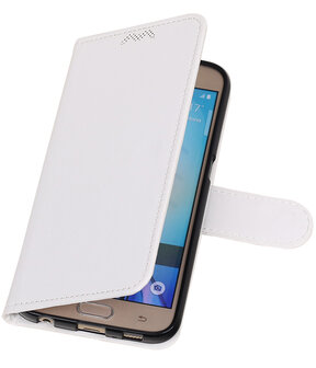 Wit Portemonnee booktype hoesje Samsung Galaxy S6 G920F
