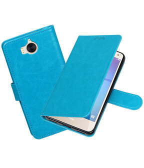 Turquoise Portemonnee booktype hoesje Huawei Y5 2017 / Y6 2017