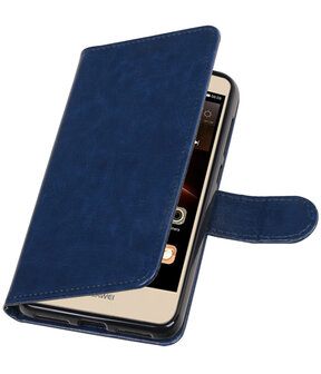 Donker Blauw Portemonnee booktype hoesje Huawei Y5 II
