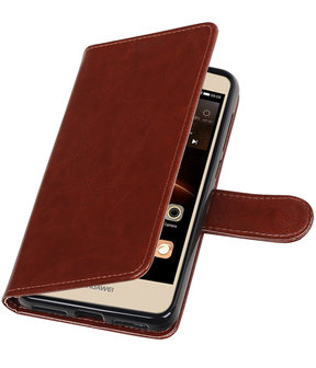 Bruin Portemonnee booktype hoesje Huawei Y5 II