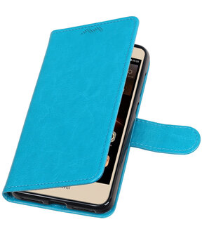 Turquoise Portemonnee booktype hoesje Huawei Y5 II