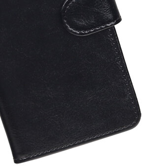Zwart Portemonnee booktype hoesje LG Q8