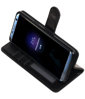 Zwart Portemonnee booktype Hoesje voor Samsung Galaxy S9