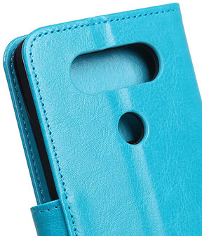 Turquoise Portemonnee booktype Hoesje voor LG Q8