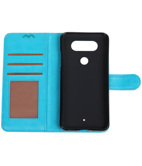 Turquoise Portemonnee booktype Hoesje voor LG Q8