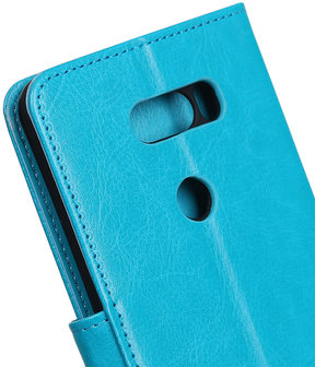 Turquoise Portemonnee booktype Hoesje voor LG V30