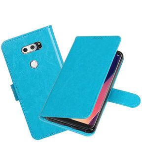 Turquoise Portemonnee booktype hoesje LG V30