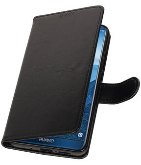 Zwart Portemonnee booktype Hoesje voor Huawei Mate 10 Pro