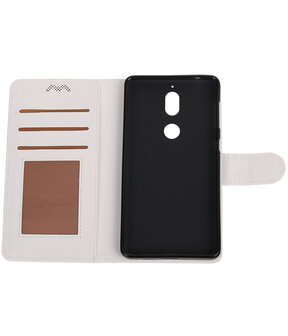 Wit Portemonnee booktype Hoesje voor Nokia 7