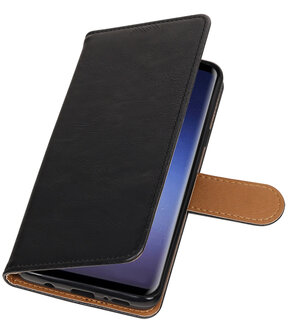 Samsung Galaxy S9 Plus Pull-Up booktype hoesje zwart